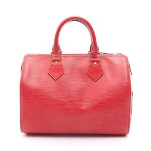 Louis Vuitton Speedy handbag Epi leather red